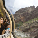 family enjoying train ride at the Royal Gorge Raft Masters Colorado tour